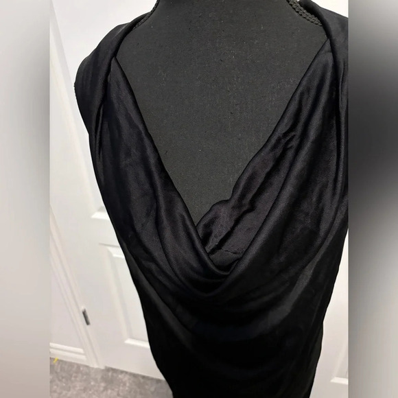 NWT | T by Alexander Wang | Black Scoop Neck Mini Dress | Size M - Picture 3 of 7